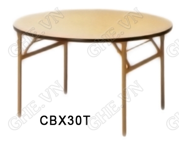 Bàn café chân sắt, mặt gỗ CBX30T 